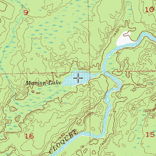 Topographic Map of Marion Lake, MN