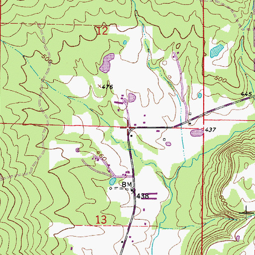 Topographic Map of Divide (historical), AR