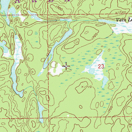 Topographic Map of Minnesota State Forest, MN