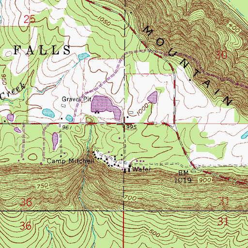 Topographic Map of Index (historical), AR