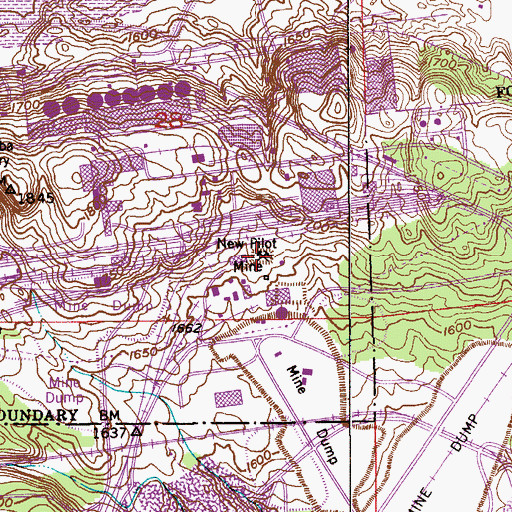 Topographic Map of New Pilot Mine, MN