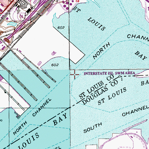 Topographic Map of North Channel, MN