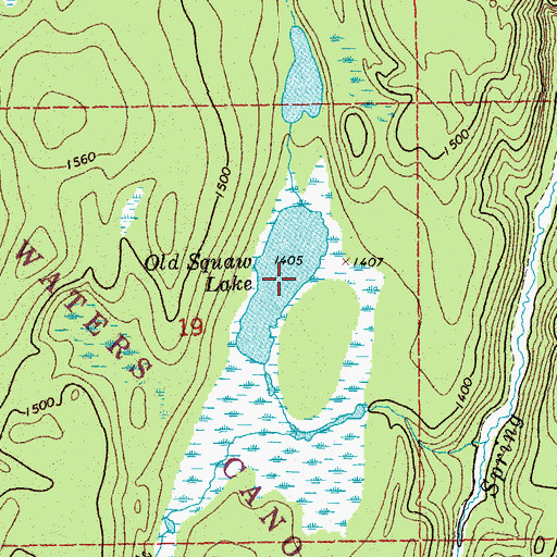 Topographic Map of Nightingale Lake, MN