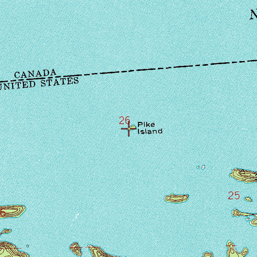 Topographic Map of Pike Island, MN