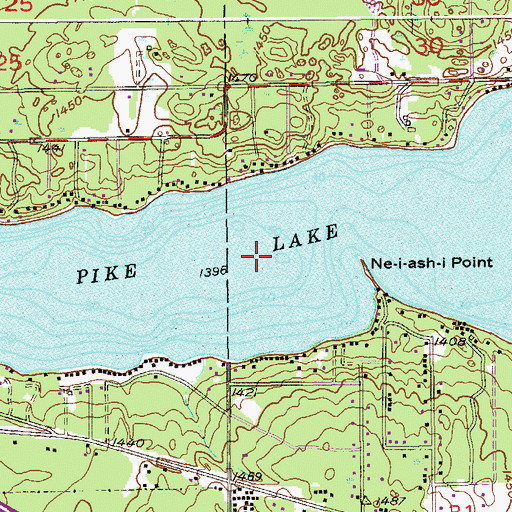 Topographic Map of Pike Lake, MN