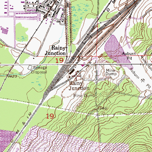 Topographic Map of Rainy Junction, MN