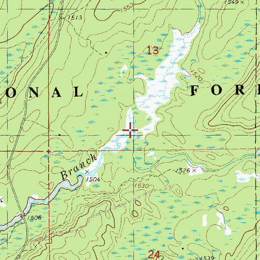 Topographic Map of Reno Creek, MN