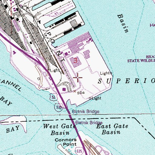 Topographic Map of Rices Point, MN