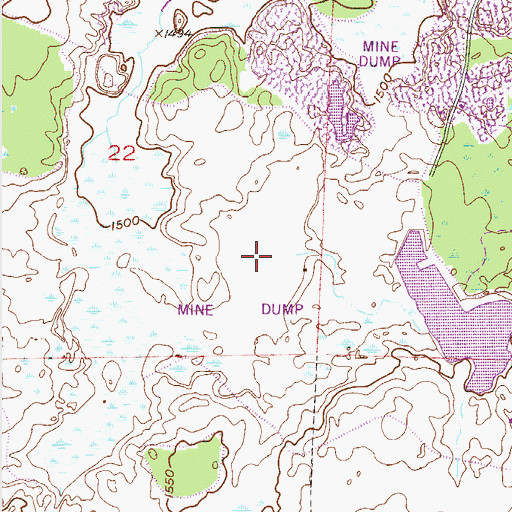 Topographic Map of Rock Lake, MN