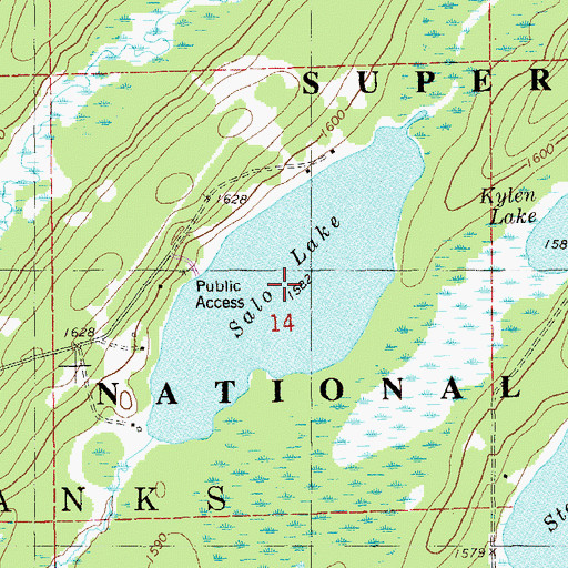 Topographic Map of Sale Lake, MN