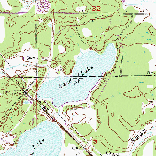 Sand Lake Mn Map Sand Lake, Mn