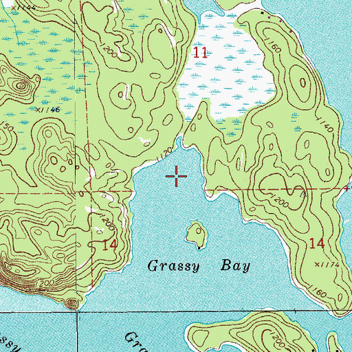 Topographic Map of Sand Point Lake, MN