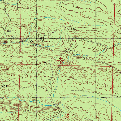 Topographic Map of Township of Baker (historical), AR