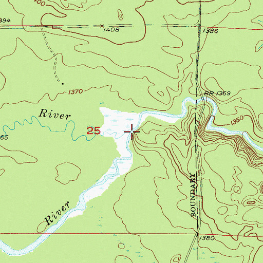 Topographic Map of Shannon River, MN