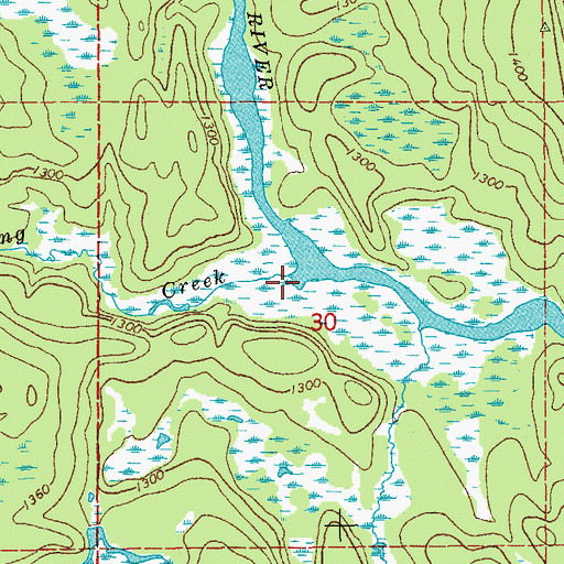 Topographic Map of Sterling Creek, MN