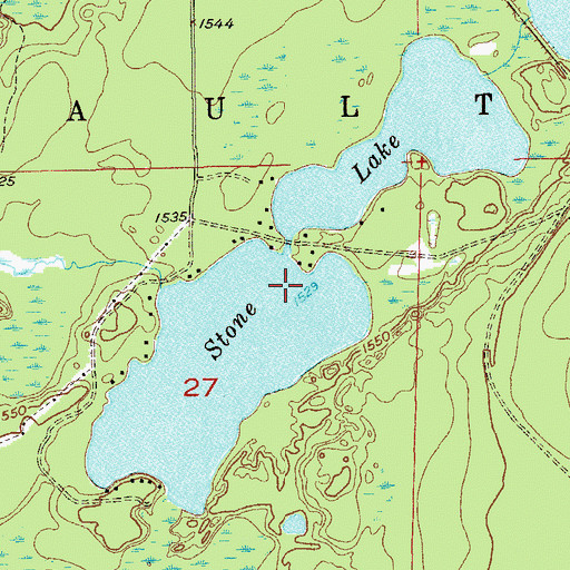 Topographic Map of Stone Lake, MN