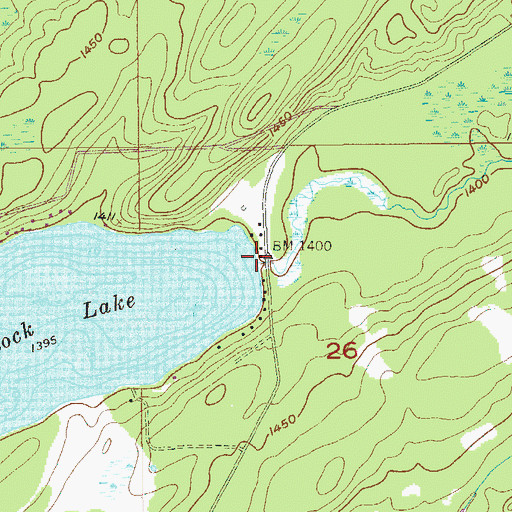Topographic Map of Tower Creek, MN
