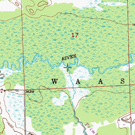 Topographic Map of Trimble Creek, MN