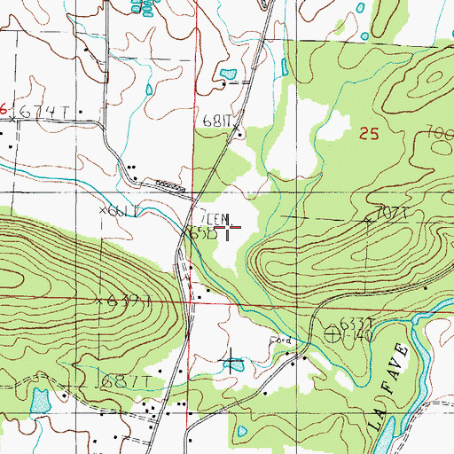 Topographic Map of Buffalo Bridge, AR