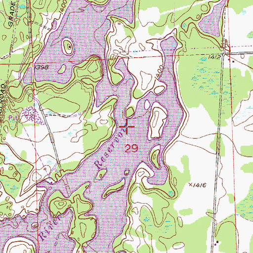 Topographic Map of West Two River Reservoir, MN