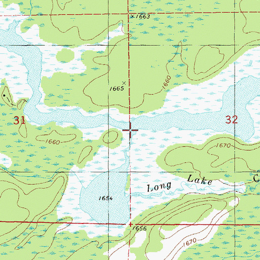 Topographic Map of Butterball Creek, MN