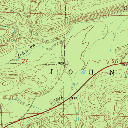 Topographic Map of Gate (historical), AR