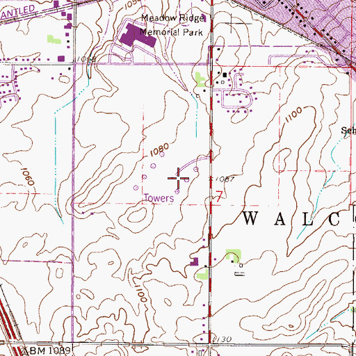Topographic Map of KDHL-AM (Faribault), MN