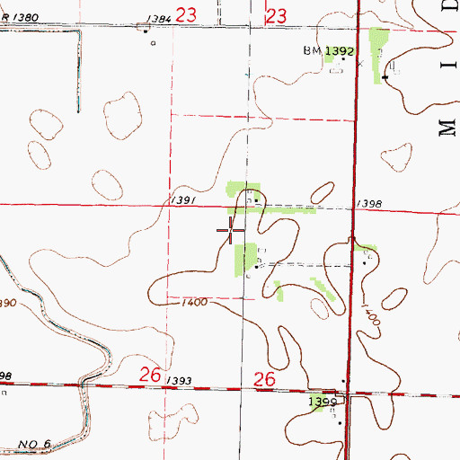 Topographic Map of KKOJ-AM (Jackson), MN