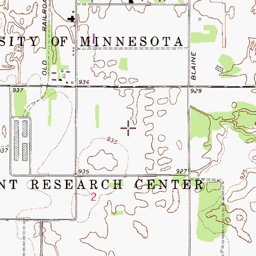 Topographic Map of KUOM-AM (Minneapolis), MN