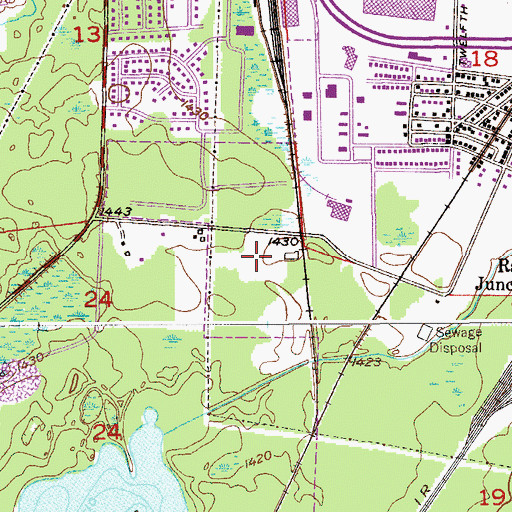 Topographic Map of WHLB-AM (Virginia), MN