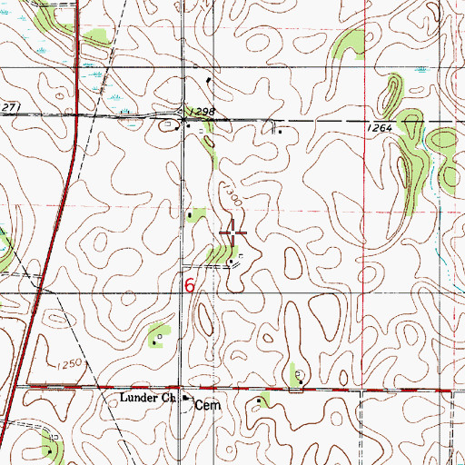 Topographic Map of KQPR-FM (Albert Lea), MN