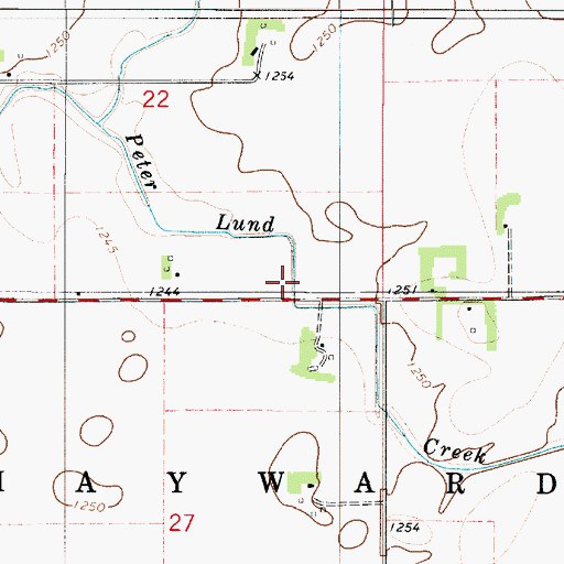 Topographic Map of KQPR-FM (Albert Lea), MN