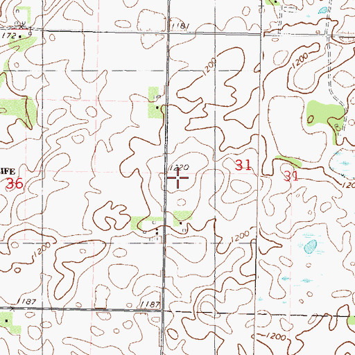 Topographic Map of KYRS-FM (Atwater), MN