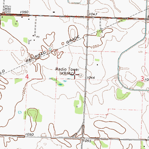 Topographic Map of KSCR-FM (Benson), MN