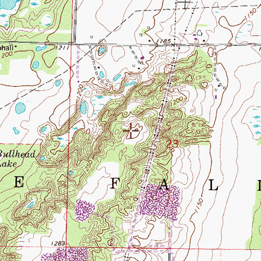 Topographic Map of WYRQ-FM (Little Falls), MN