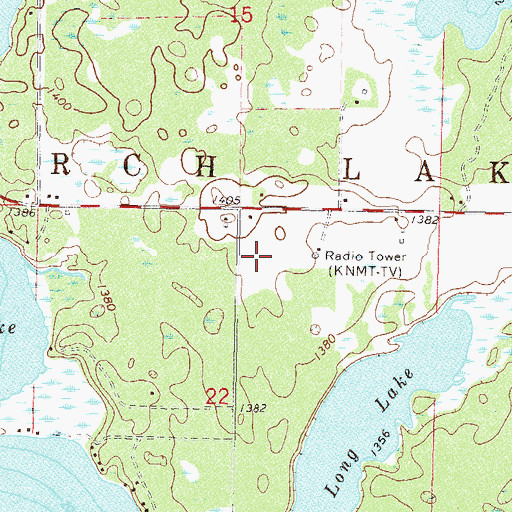 Topographic Map of KZPX-FM (Nisswa), MN