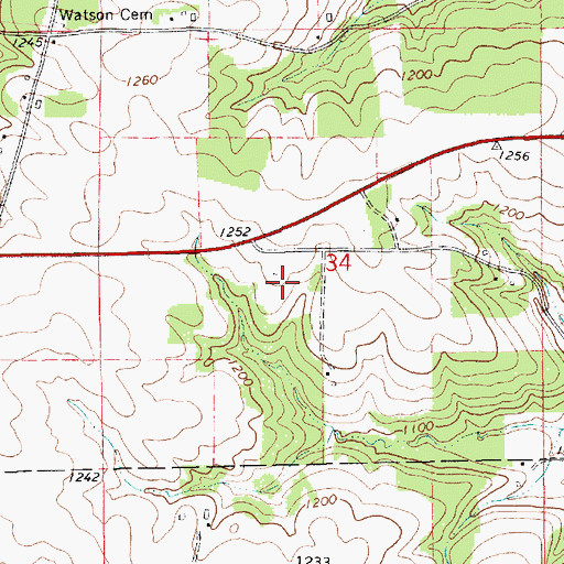Topographic Map of KFIL-FM (Preston), MN