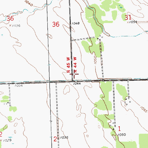 Topographic Map of KSRQ-FM (Thief River Falls), MN