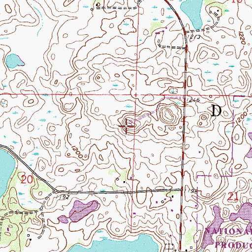 Topographic Map of KQIC-FM (Willmar), MN