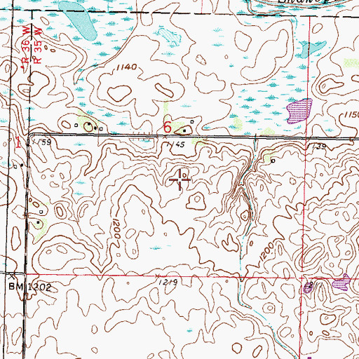 Topographic Map of KQIC-FM (Willmar), MN