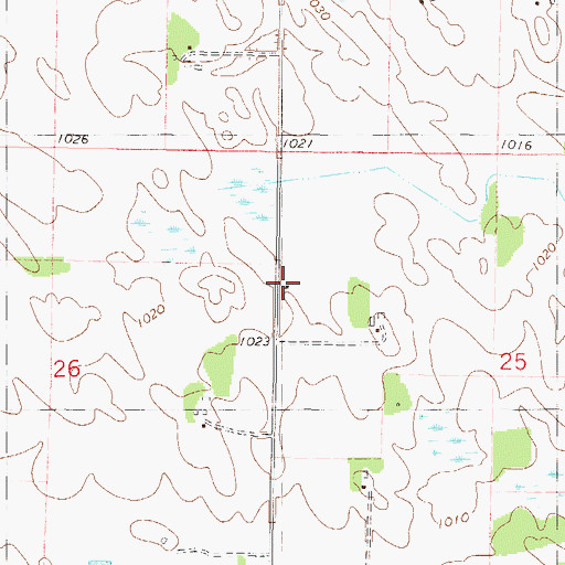 Topographic Map of School Number 996, MN