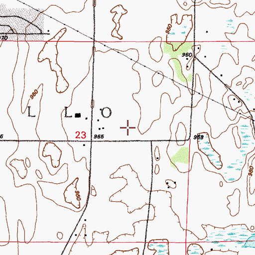 Topographic Map of KMOM-AM (Monticello), MN