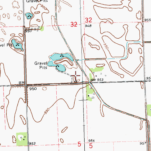 Topographic Map of KLTA-FM (Breckenridge), MN