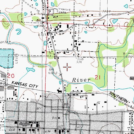 Topographic Map of Ragsdale Arena, AR
