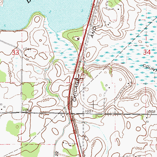 Topographic Map of KCHK-FM (New Prague), MN
