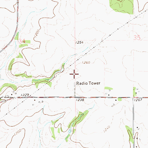 Topographic Map of KWWK-FM (Rochester), MN