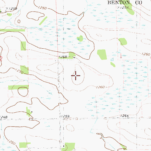 Topographic Map of WWJO-FM (Saint Cloud), MN