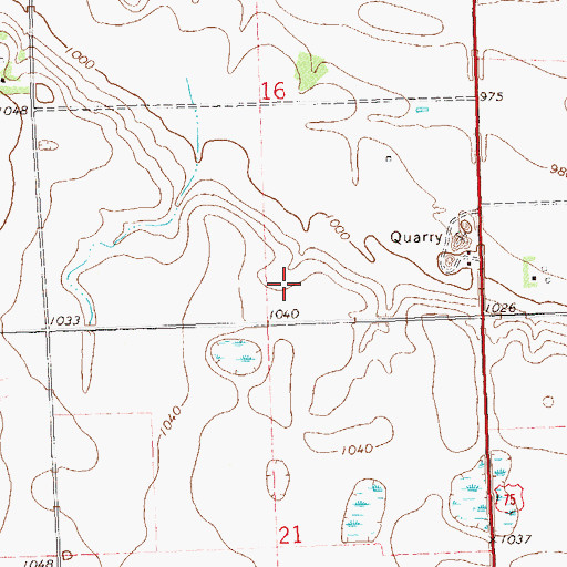 Topographic Map of Township of Agassiz, MN