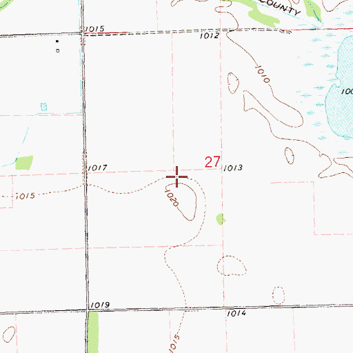 Topographic Map of Township of Akron, MN
