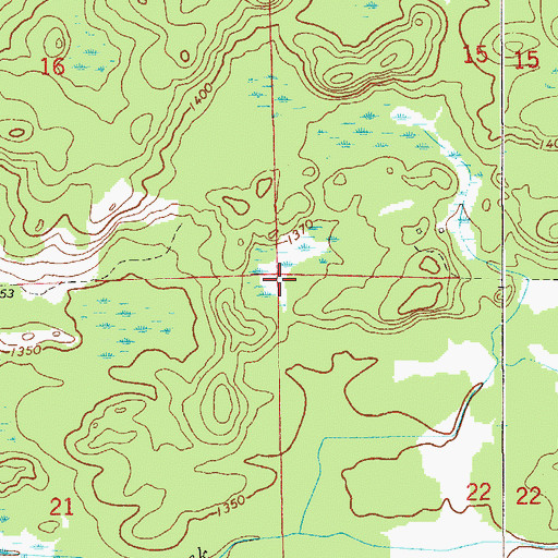 Topographic Map of Township of Alango, MN